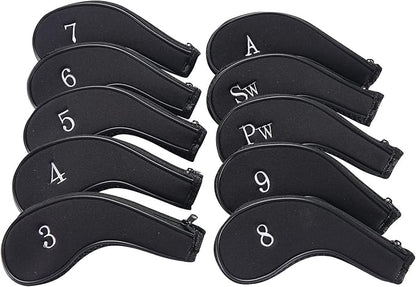 Sword &Shield sports Neoprene Zipper Golf Club Iron Head Covers Iron Covers by Unknown