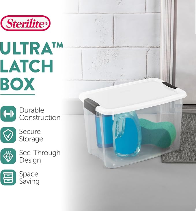 Sterilite 24-Pack Ultra Latching Box, Storage Bins - Image 2
