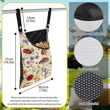 Mushroom Clothespin Bag with Hanging Hook - Image 6