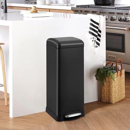 TrailBlaze 8Gallon / 30l Kitchen Trash Can, Stainless Steel Rectangular Pedal - Image 8