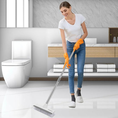 SetSail Floor Scrub Brush with 51-Inch Long Adjustable Handle 2 in 1 Scrape - Image 7