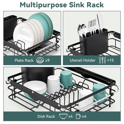 Over the Sink Dish Drying Rack, In Sink Dish Drying Racks, Expandable Dish Rack - Image 4