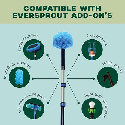 EVERSPROUT 1.5-to-3 Foot Cobweb Duster and Extension-Pole Combo | Hand Packaged - Image 5