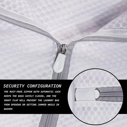 4Pcs Durable Honeycomb Mesh Laundry Bags - Image 3