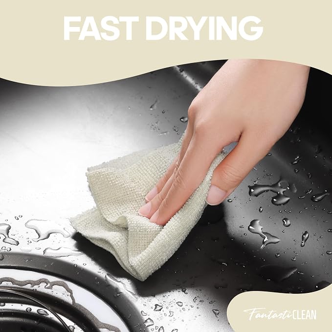 Fantasticlean Microfiber Cleaning Cloth Roll 2 Rolls 120 Pack, Tear Away - Image 5