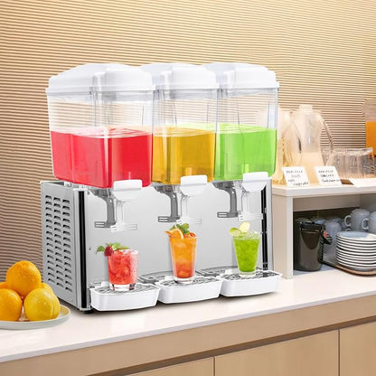 ROVSUN 14.4 Gallon/54L Commercial Beverage Dispenser Drink Dispenser, 18L X 3 - Image 7