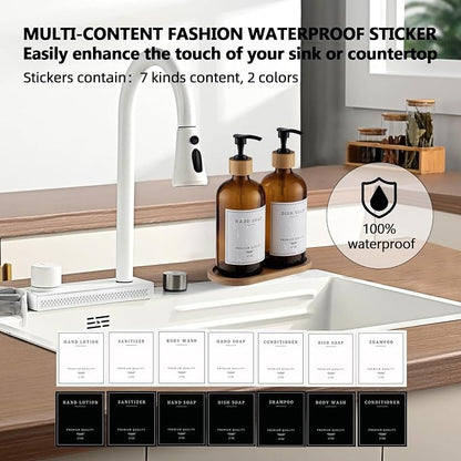 Amber Glass Soap Dispenser - Image 4
