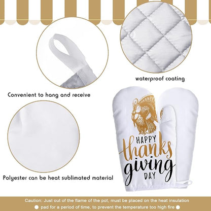 Patelai 6 Pieces Blank Sublimation Oven Mitts Set Include Blank Sublimation - Image 6
