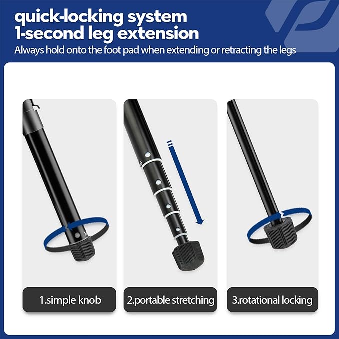 Fotopro Mini Tripod with Ball Head, Phone Mount Detachable Selfie Stick, Folded only 8.6", Max Load up to 6.6 lbs. FY-810 Black