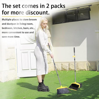 2-Pack is More economical，Upgraded Broom and Dustpan， - Image 7