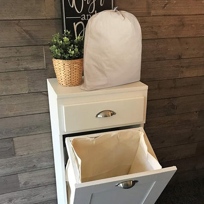 Urban Villa Laundry Bags 2 Pack Canvas Dirty Clothes Travel Laundry Bag|Machine Washable|Reusable College Hostel Liner Bag for Garments with Drawstring Closure - Size 28 x 36 Inches