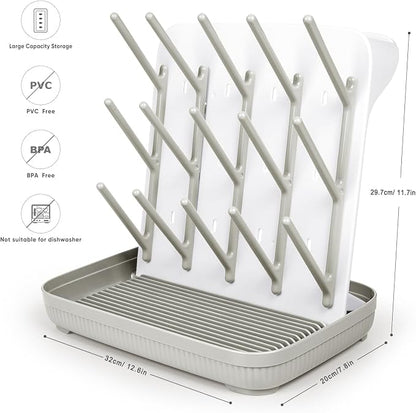 Termichy Baby Bottle Drying Rack: Large Vertical Bottle Dryer Rack Holder - Image 5