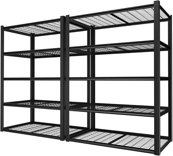 48" W Garage Shelving Heavy Duty, 2800LBS Storage Shelves, 5-Tier Adjustable by Unknown