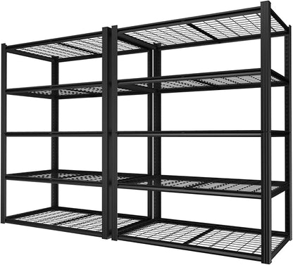 48" W Garage Shelving Heavy Duty, 2800LBS Storage Shelves, 5-Tier Adjustable by Unknown