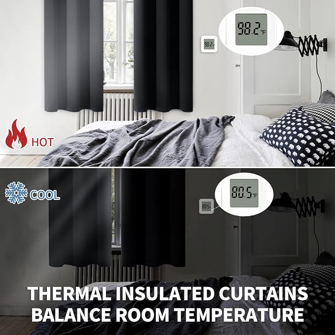BGment Thermal Insulated Blackout Curtains 84 Inches Long - Image 3