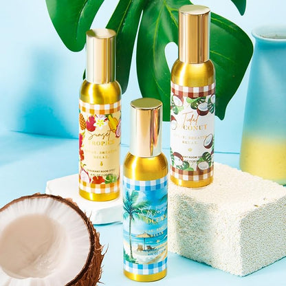 Room Spray, Tidal Coconut, Woven Ocean, Sunset Tropics, 3 Pack, Each 4 fl oz - Image 6