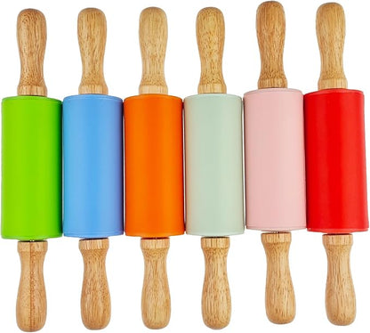 18 Pack Small Rolling Pin for Kids, 9 Inch Kids Rolling Pin for Home Kitchen - Image 5