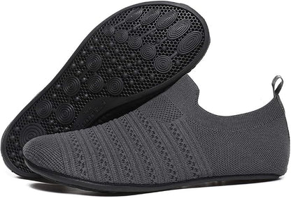 QZKDM Lightweight Slip on Grip Indoor House Slippers Barefoot Non Slip Home - Image 6