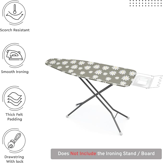 Encasa XO Ironing Board Cover and Pad 49"x18" - Image 3