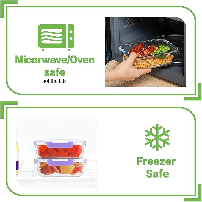 HOMBERKING 24pc Glass Food Storage Containers - Image 5