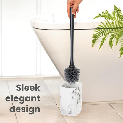 Vigar Zense Toilet Brush and Holder Set, Toilet Bowl Brush - Image 4