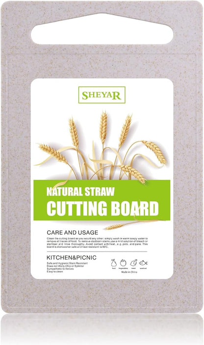 Cutting Board for Kitchen, Wheat Straw Fiber Cutting Board, Dish Washer Safe by zzsbrm