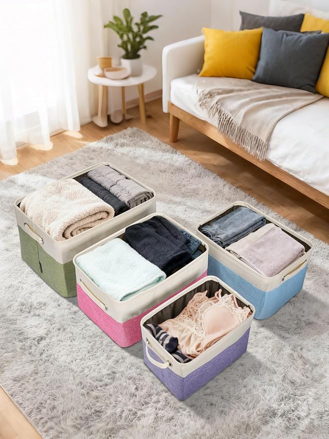 BALEINE 2 Pack Fabric Closet Storage Bins - Image 7