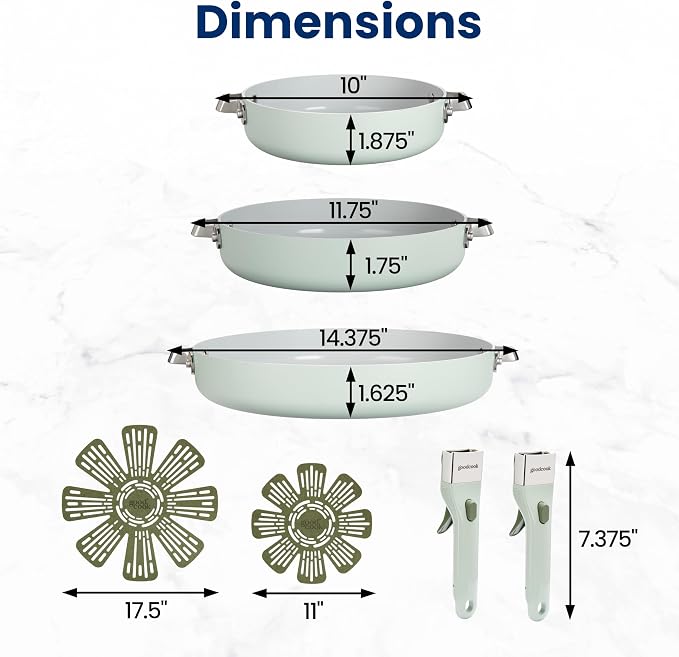 GoodCook Ceramic Cookware Set 7-Piece - Image 5