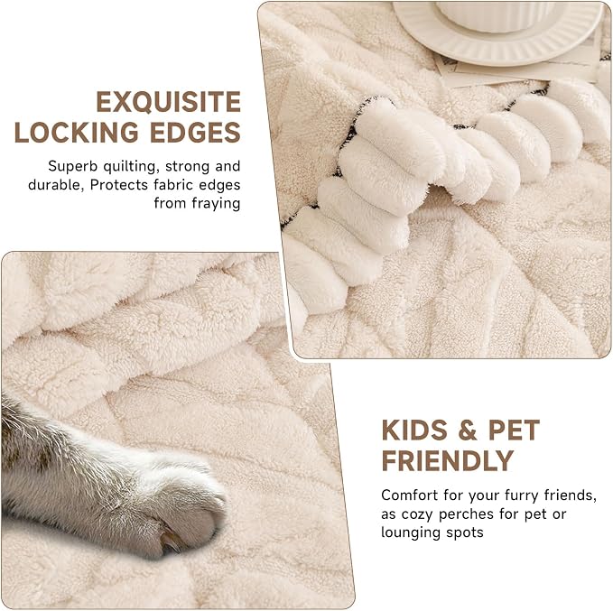 OTOB All Season Couch Cover for Dogs Washable, Non Slip Fuzzy Plush Pet Couch - Image 4