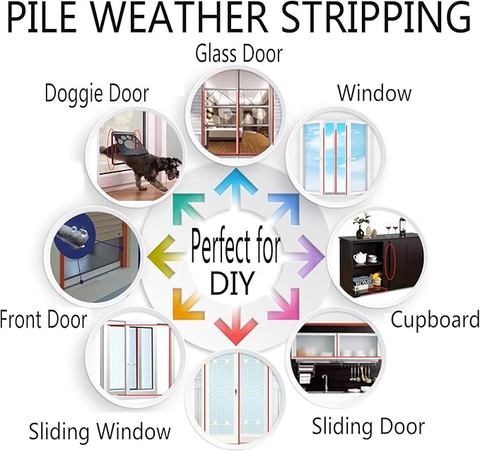 Felt Weather Stripping Door Seal Brush - Image 7