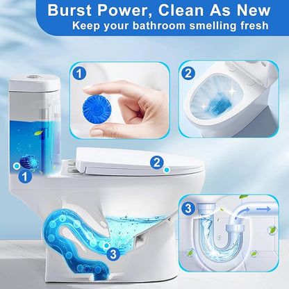 Toilet Bowl Cleaner Tablets 40 Pcs, Septic Safe Automatic Toilet Tank Cleaner - Image 4