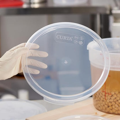 CURTA 22 Quart Translucent Round Food Storage Container - Image 8