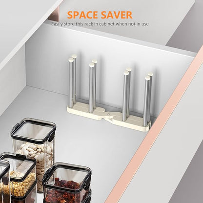 Reusable Storage Bag Drying Rack, Retractable Metal Bottle Drying Rack - Image 6