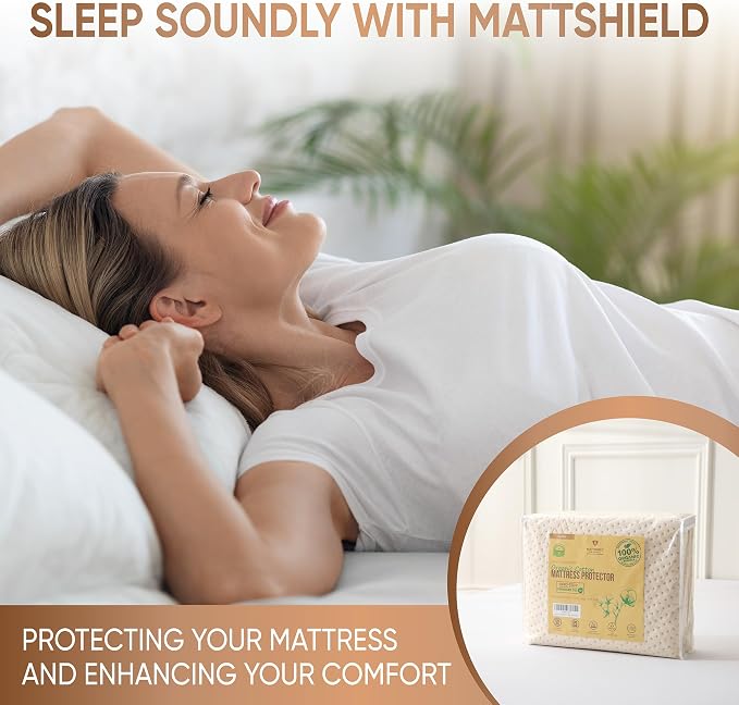 Luxury Waterproof Organic Mattress Protector Full - Image 3