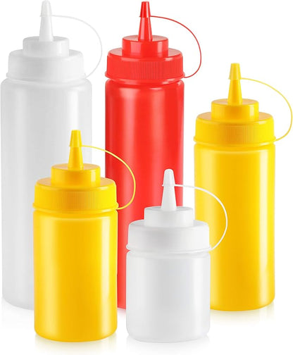 New Star Foodservice 26283 Squeeze Bottles, 8 oz - Image 3