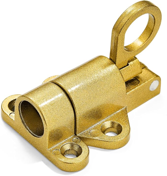 3 Packs Self-Closing Latches，Gold Spring Door Lock，Resilient Bolt Latch - Image 7