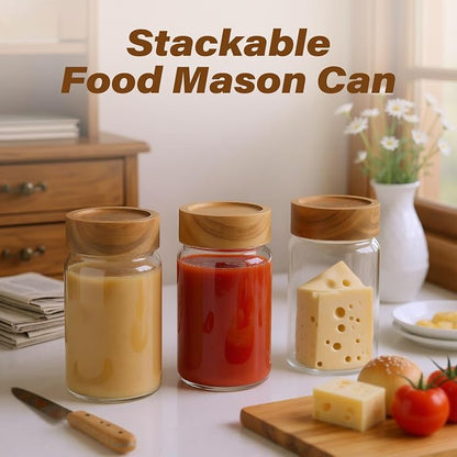 6-Pack 10 oz Airtight Food-Grade Glass Mason Jars - Image 4