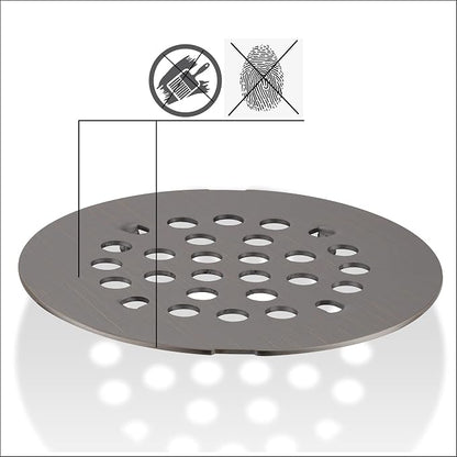 rrajj 4-1/4 Inch Round Snap-in Shower Floor Drain Cover Replacement Cover - Image 3