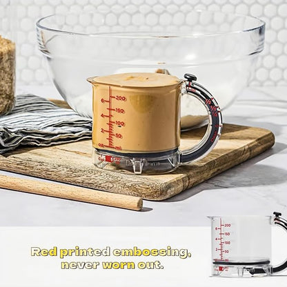 All in One Adjustable Measuring Cup, Push Up Measuring Cup Solid and Liquid - Image 6