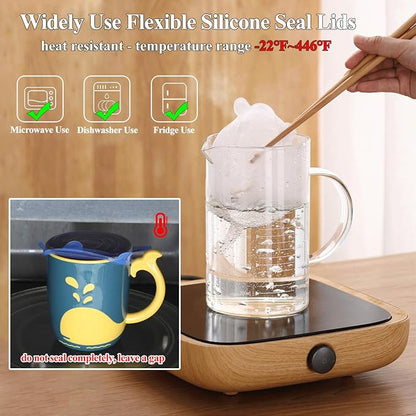 Silicone Can Lids, Reusable Silicone Stretch Lids - Image 5
