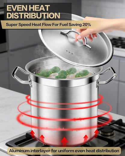 STOCKPOT Commercial Grade Large Stock Pots - Image 2