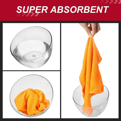 200 Pcs Microfiber Cleaning Cloth 16x16 Inch Microfiber Towels - Image 3