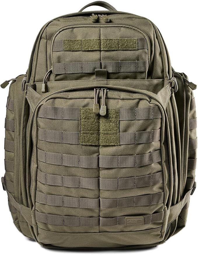 5.11 Tactical Backpack, RUSH 72 2.0 Military Survival Molle Back Pack with Laptop Compartment, Large, 55L, Style 56565ABR