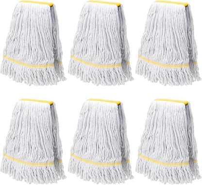 KeFanta 6 Pack Heavy Duty Commercial Mop Head Replacement, Wet Industrial by KeFanta
