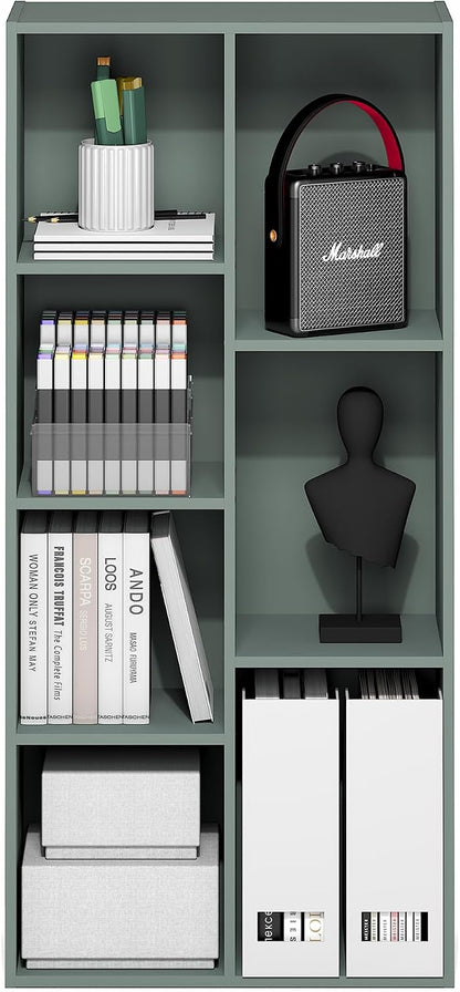 Furinno LUDER Book Shelf, 7-Cube Bookshelf, Bookcase - Image 5