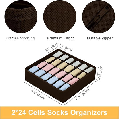 Joyoldelf Sock Organizer Drawer Organizer - Image 2