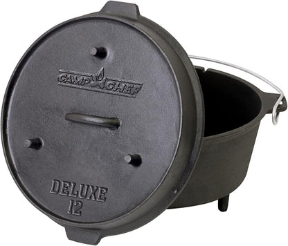 Camp Chef DO-12 Pre Seasoned Cast Iron Dutch Oven by Camp+Chef