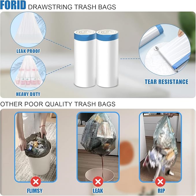 FORID Small Drawstring Trash Bags - Image 4