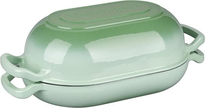 VORRINGARD Enameled Cast Iron Sourdough Bread Oven, Dutch Oven, Loaf Cast Iron - Image 9