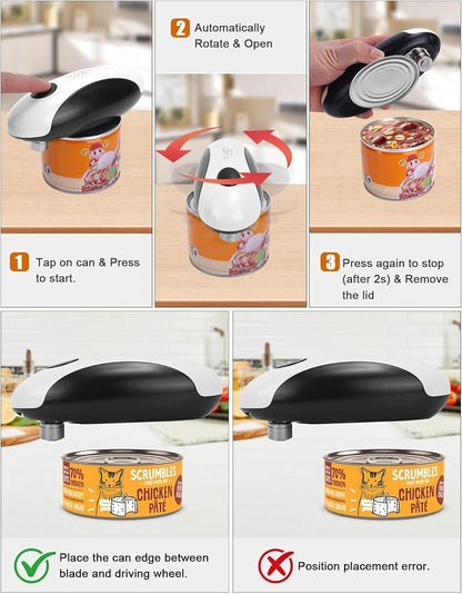 YUET Electric Can Opener, Automatic One-Touch Can Openers - Image 4